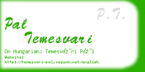 pal temesvari business card